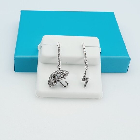 "925 Sterling Silver CZ Beautiful Earrings for Women, 1USPAR4262 - Picture 8 of 11